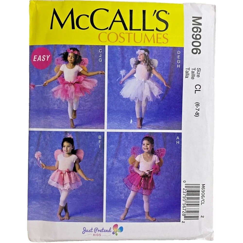 #M6906 McCalls Girls Costumes Sewing Pattern
